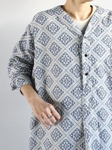OUTIL CHEMISIER PLEURE - ECRU / INDIGO (OV-S005) OUTIL CHEMISIER PLEURE - ECRU / INDIGO (OV-S005)