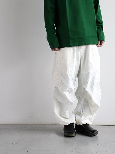 ARMY TWILL Nylon OX Cargo Pants / WHITE