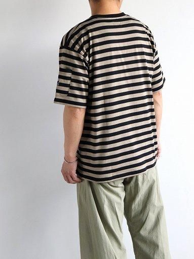Needles ストライプ Tシャツ Mサイズ Needles/ニードルズ S/S Crew Neck Tee - Cotton Stripe Jersey