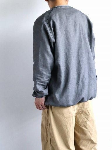 KIMURA リネン シャツカーディガン KIMURA narrowing/cardigan - Albini linen / GREEN (シャツ