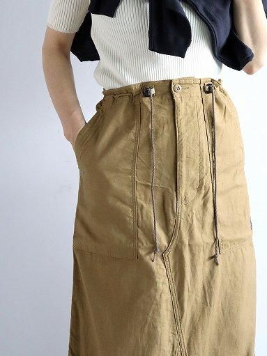 Needles ファティーグスカート NEEDLES String Fatigue Skirt - Back Sateen / Black