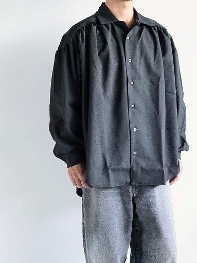 aie Painter Shirt - Poly Sharkskin Twill / Charcoal (PU667)