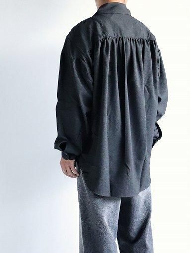 トップス AIE Painter Shirt Charcoal L aie Painter Shirt - Poly Sharkskin Twill / Charcoal (PU667)