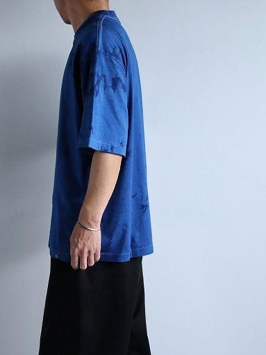 SOWBOW 藍染めナイロンシャツ DK.INDIGO SOWBOW SHIRT -A (ONE PEACE COLLAR) Dk.INDIGO SIZE1 | iichi