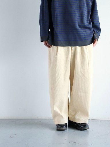 ASEEDONCLOUD (Handwerker) HW wide trousers / Corduroy - Off