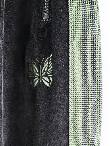 NEEDLES(ニードルズ) Narrow Track Pant - C/PE Velour / Black