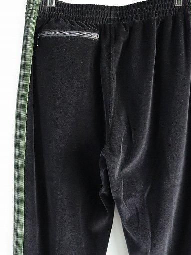 NEEDLES(ニードルズ) Narrow Track Pant - C/PE Velour / Black