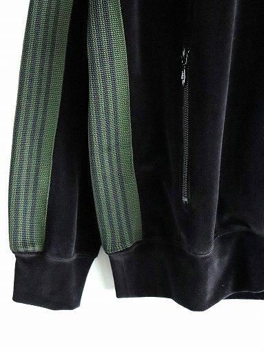 NEEDLES R.C. Track Jacket - C/Pe Velour / Black (PU278)