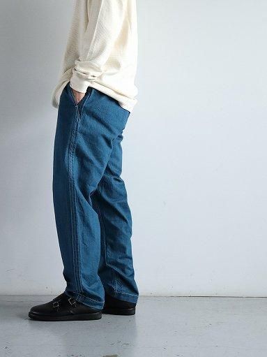 サンリミット デニム サルエル パンツ 日本製 インディゴ 系 サイズ 1 Sans limite 12oz DENIM gomme pants / indigo×硫化