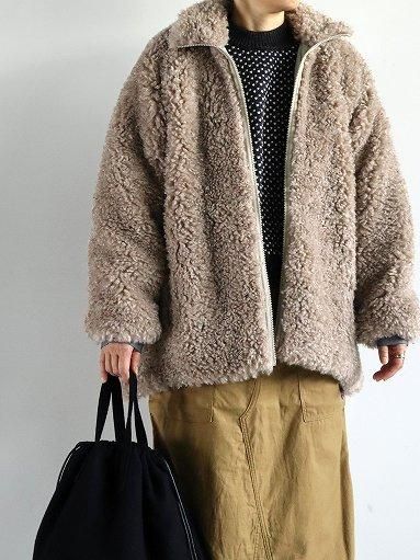 NEEDLES S.C.Fur Jacket - Poly Curly Fur / Beige NEEDLES S.C.Fur Jacket - Poly Curly Fur / Beige