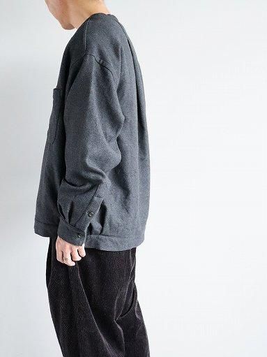 ❁ SOWBOWソウボウ リネン混カーディガン SOWBOW SOWBOW SHIRT F - CARDIGAN PANAMA / BLACK