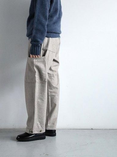 eleven 2nd Wool Flannel Cargo Pants / Beige