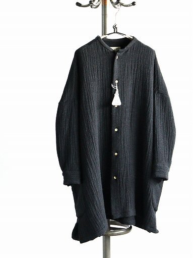 R＆D.M.Co- / OLDMAN'S TAILOR（オールドマンズテイラー）WOOL W-FACE ROOMY SHIRT / Charcoal