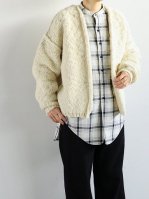 R&D.M.Co- <br/>BULKY CARDIGAN / Off White <br/>(LADIES)