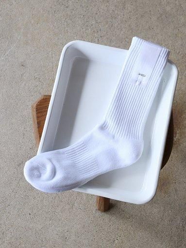 awasa <br/>TUBE SOCKS / WHITE <br/>(MENS & LADIES)