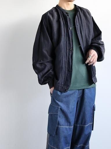 OUTIL VESTE BAYEUX / BLACK INDIGO (OV-T045)
