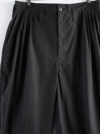 Porter Classic POPLIN BEBOP PANTS / BLACK