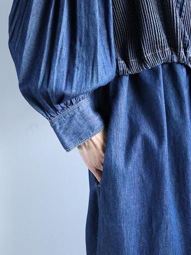 Pheeta フィータ　デニムトリニティドレス　ピンタック　ロングワンピース Pheeta (フィータ) Trinity ワンピース デニム / PH 013C-64D