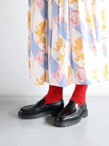 Loake / OLDMAN'S TAILOR Classic Loafer Shoe - Black Polish