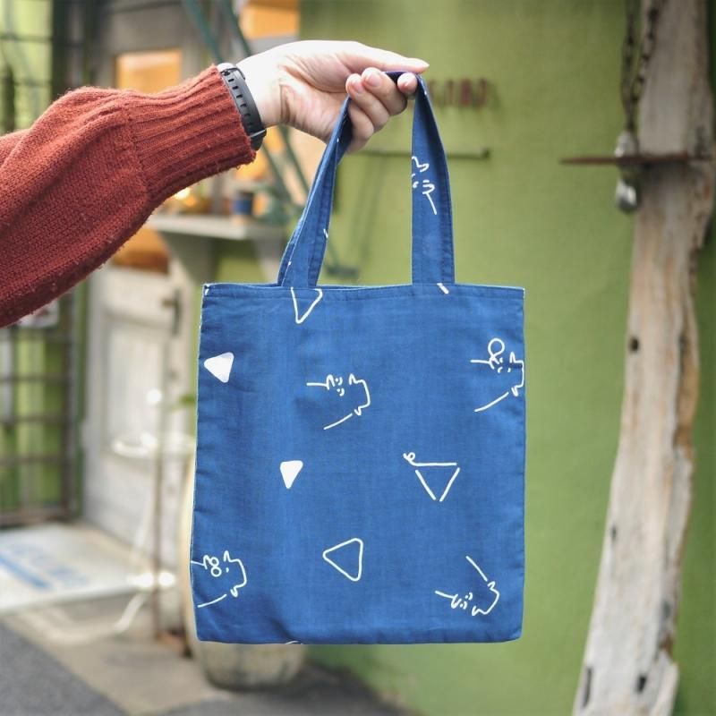 手ぬぐいトートバッグ 小 ケイシ三角ちらし柄 Luckand Online Shop 手ぬぐいトートバッグ 小 ケイシ三角ちらし柄 Luckand Online Shop