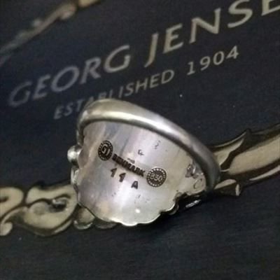 ジョージジェンセン] アンティーク・ リング指輪 #11A （シルバー 