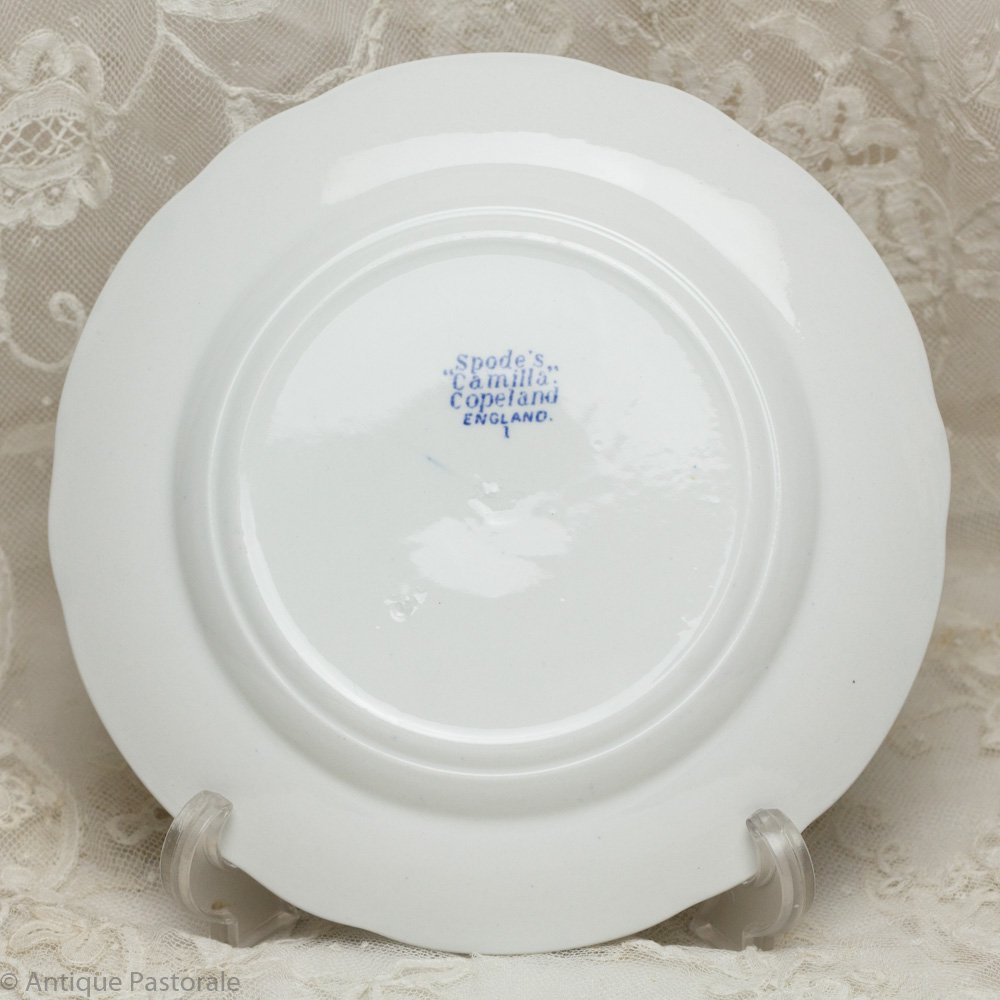 アンティーク☆スポード ブルーカミラ ディナープレート(4枚) 大皿