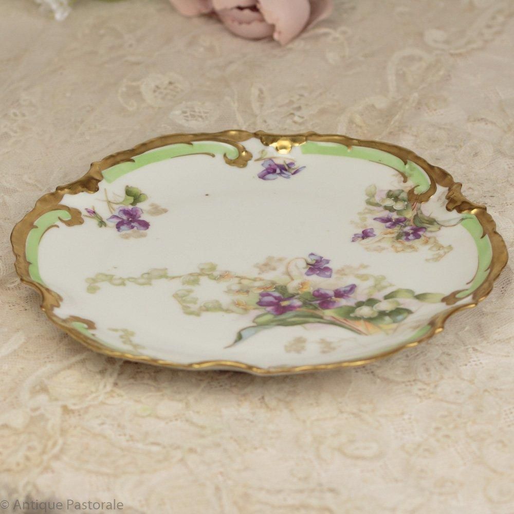 【レア】ロンシャン すみれ&すずらんプレート②フランスアンティーク菫 鈴蘭スミレ レア】ロンシャン すみれ&すずらんプレート②フランスアンティーク菫