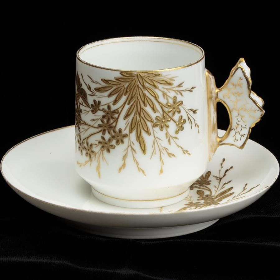 Limoges Charles Field Haviland アビランド リモージュ 蝶々ハンドルのカップu0026ソーサー デミタス - アンティーク  パストラーレ