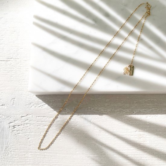 Gold filled〉Shiny necklace -