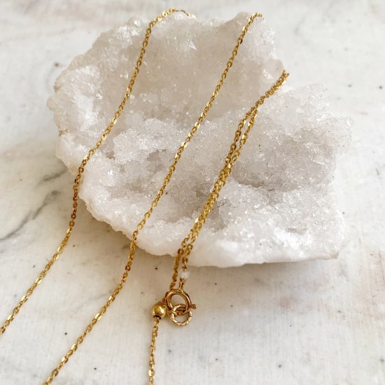 Gold filled〉Shiny necklace -