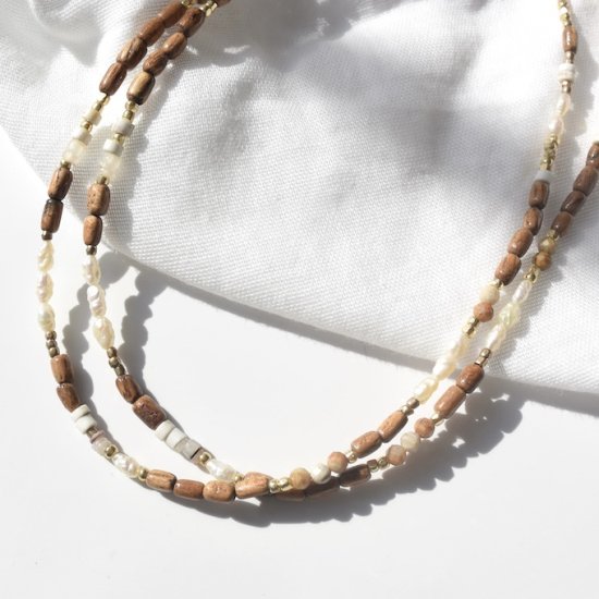 <img class='new_mark_img1' src='https://img.shop-pro.jp/img/new/icons57.gif' style='border:none;display:inline;margin:0px;padding:0px;width:auto;' />〈 Natural Beads Necklace〉6