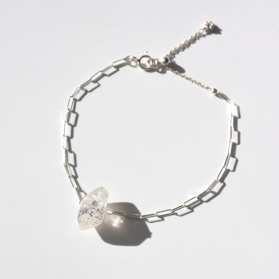 〈For yogini 〉Eelestial Quartz Bracelet -Silver-