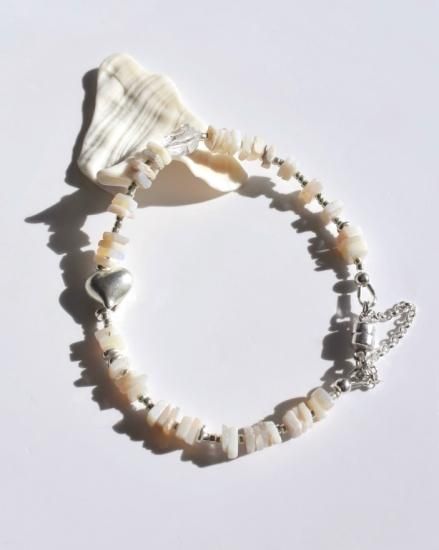  Opal  HeartBracelet