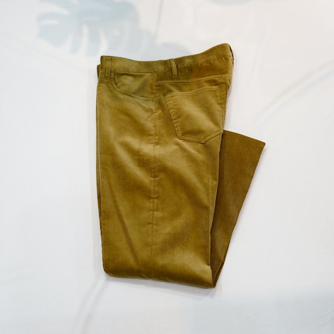 AURALEE Finx Corduroy Pants (A23SP02FC)/Khaki Beige