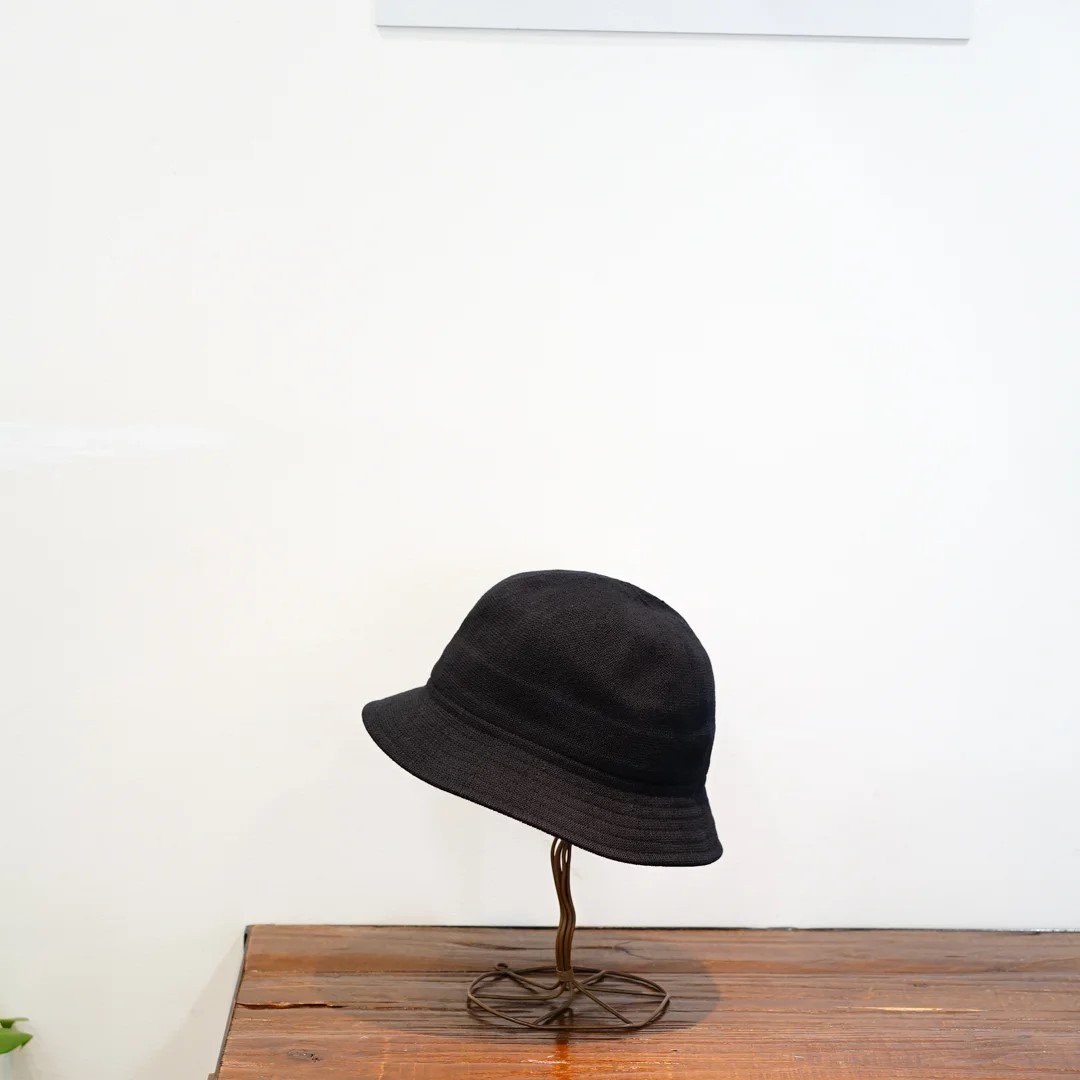 comesandgoes Cashmere&Cotton Mesh Hat(No25044)/Black