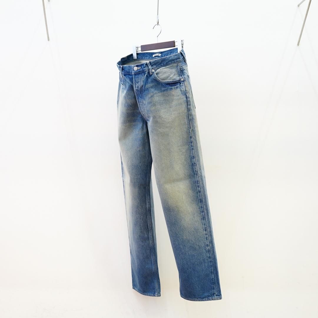 AURALEE(꡼)Selvedge Faded Heavy Denim Wide Pants(A24AP02DH) /Faded Indigo