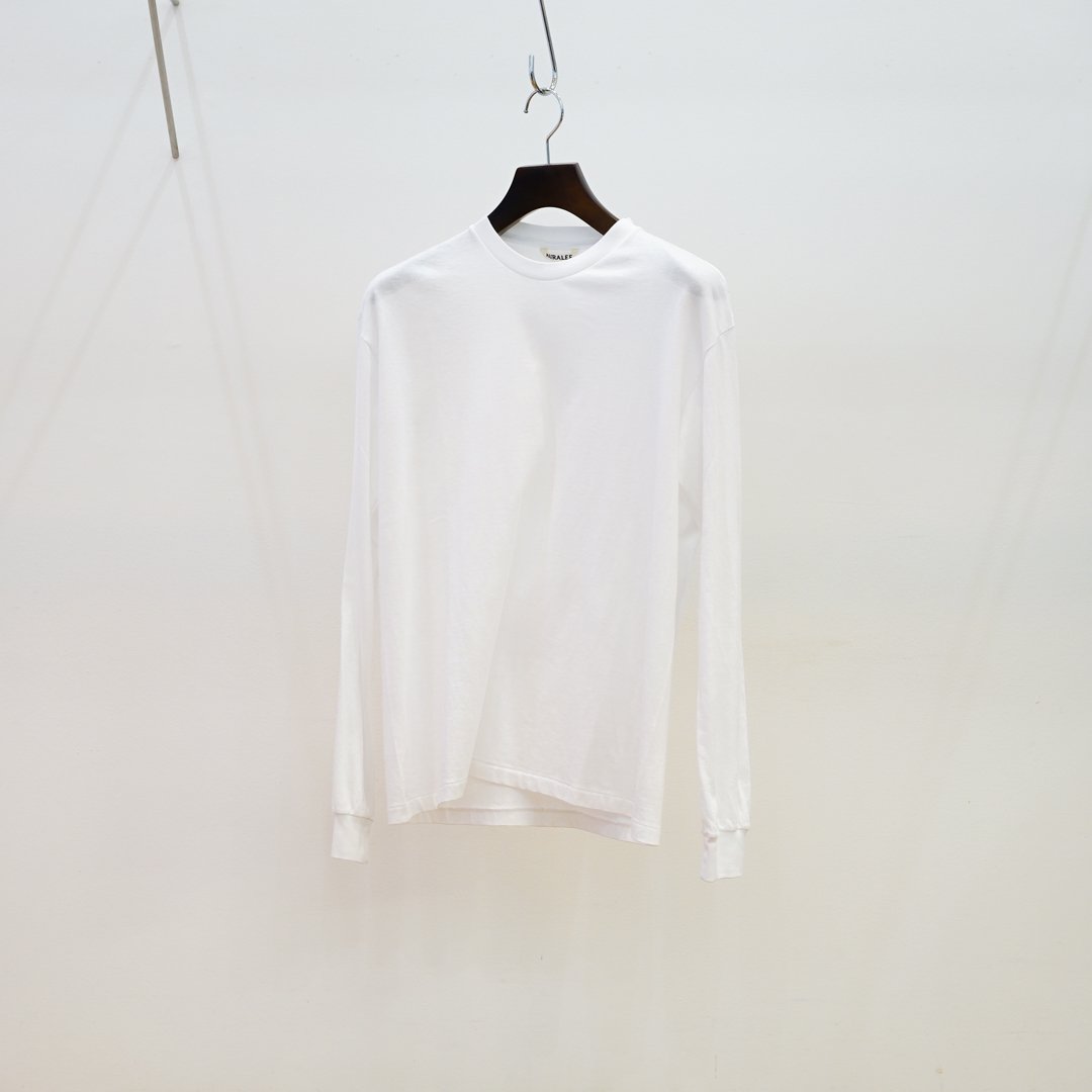 AURALEE (꡼) SEAMLESS L/S TEE(A00T02ST)/White