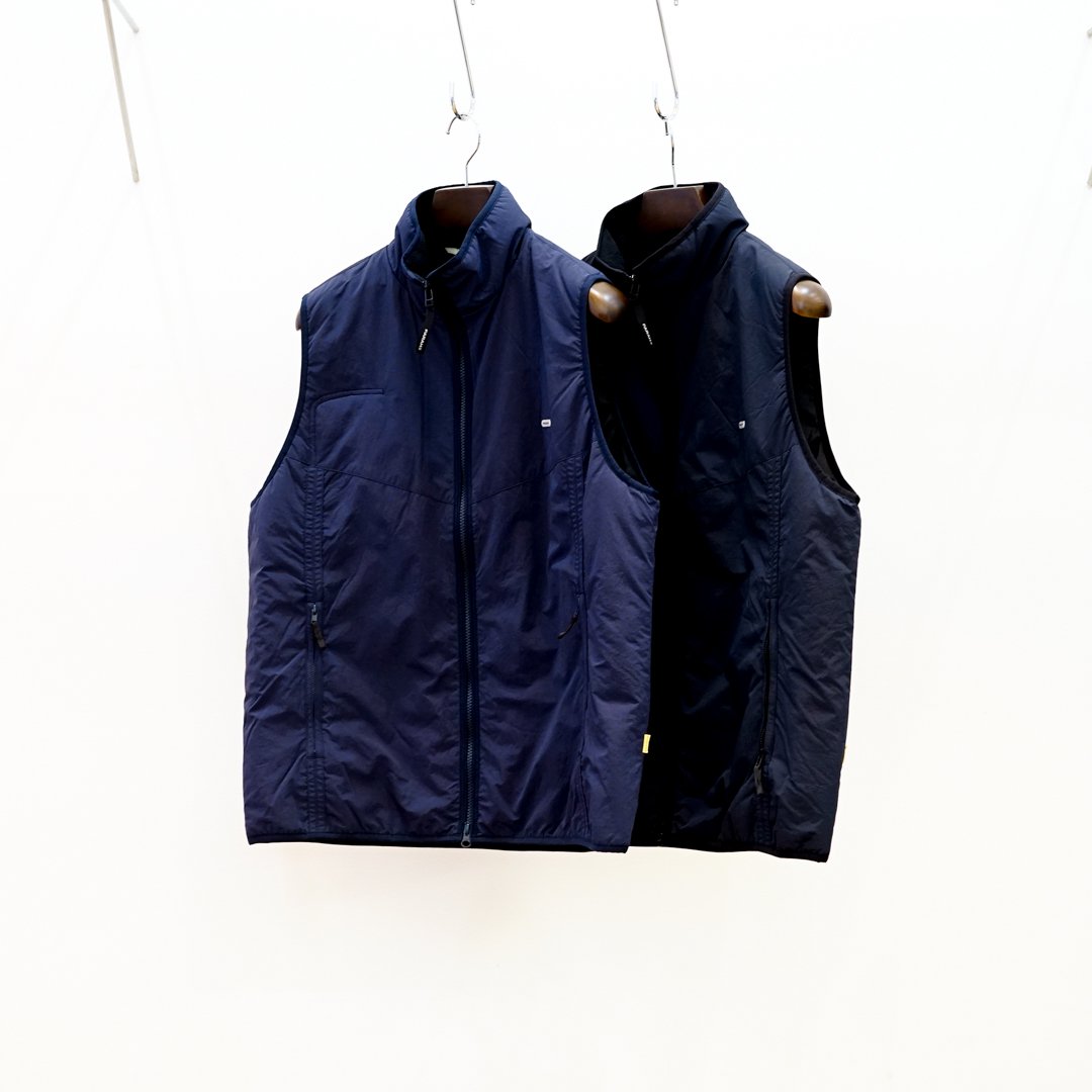 FARAH (ե顼) Nylon Zip Up Vest (FR0403-M1009)/Navy/Black/