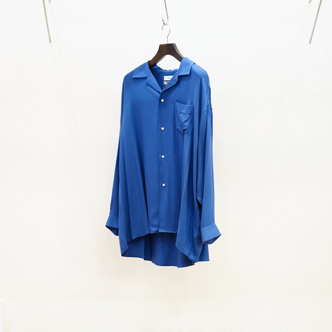 Graphpaper (եڡѡ) SIDOGRAS Twill Viscose Oversized Sleeping Shirt/Blue