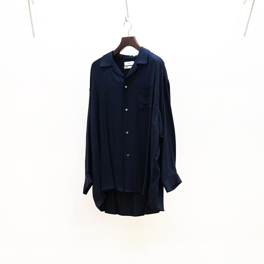 グラフペーパー Viscose Oversized Sleeping Shirt Graphpaper - グラフペーパー SIDOGRAS Twill Viscose Oversized