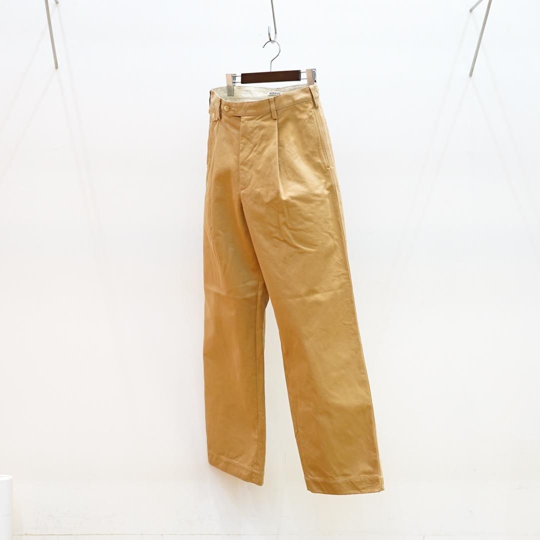 AURALEE (オーラリー) Washed Finx Chino One-Tuck Pants