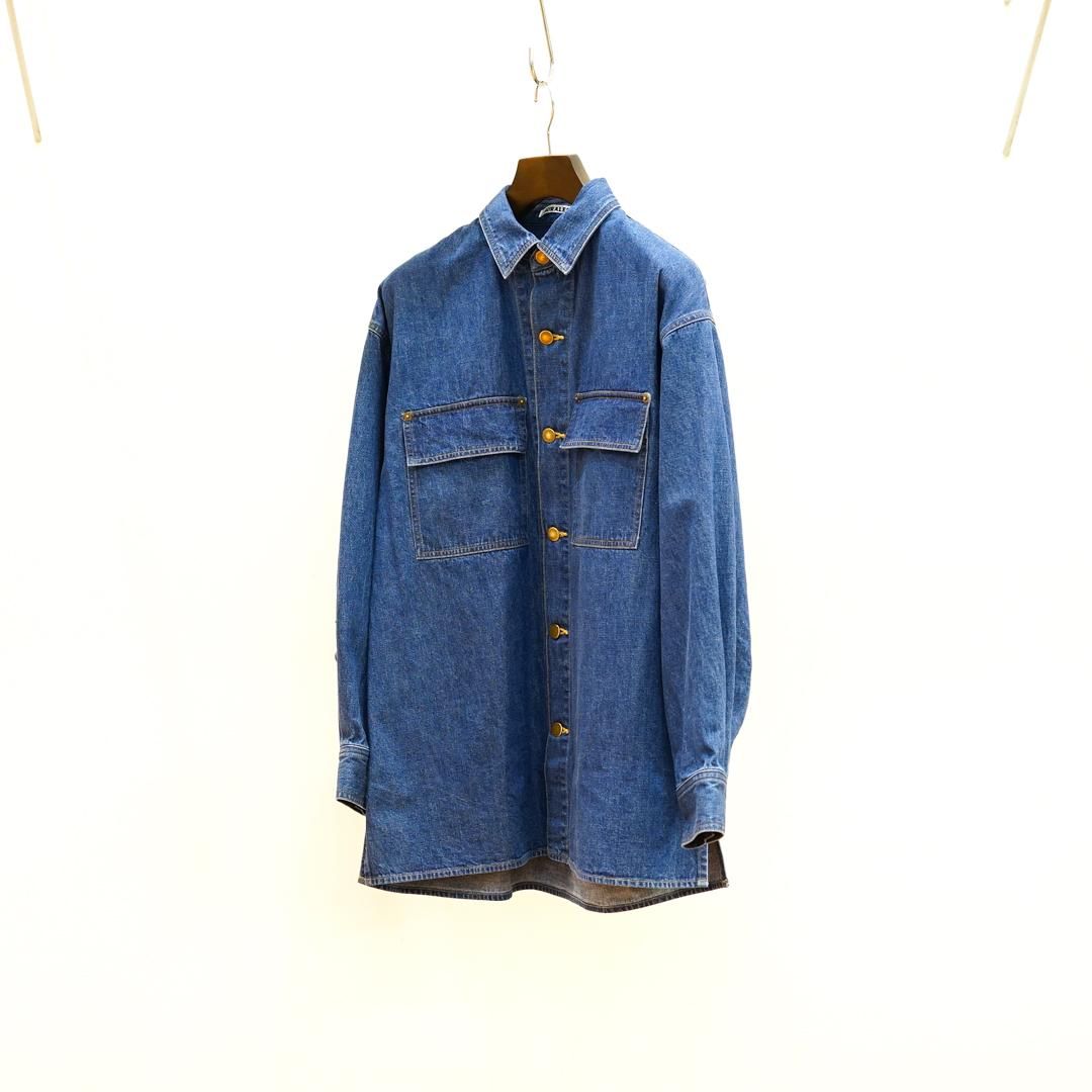 AURALEE (オーラリー) Selvedge Light Oz Denim Shirt/Midium AURALEE (オーラリー) Selvedge Light Oz Denim Shirt/Midium