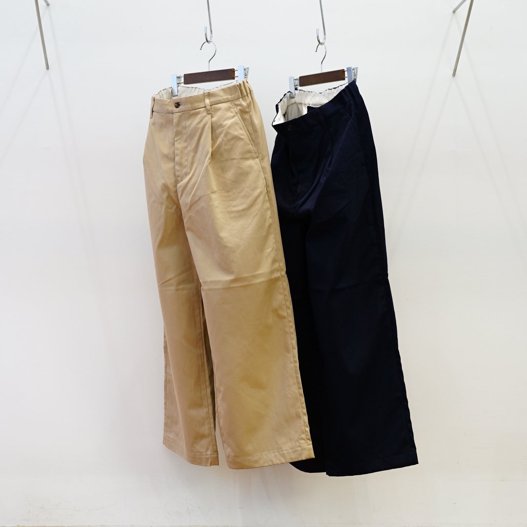 Graphpaper Suvin Chino Wide Straight Trousers(GM232-40071B)