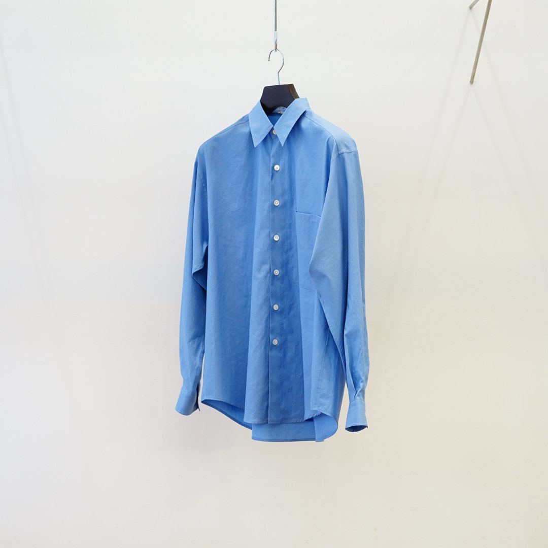 AURALEE Washed Finx Twill Big Shirt(A23AS02TN)/Blue