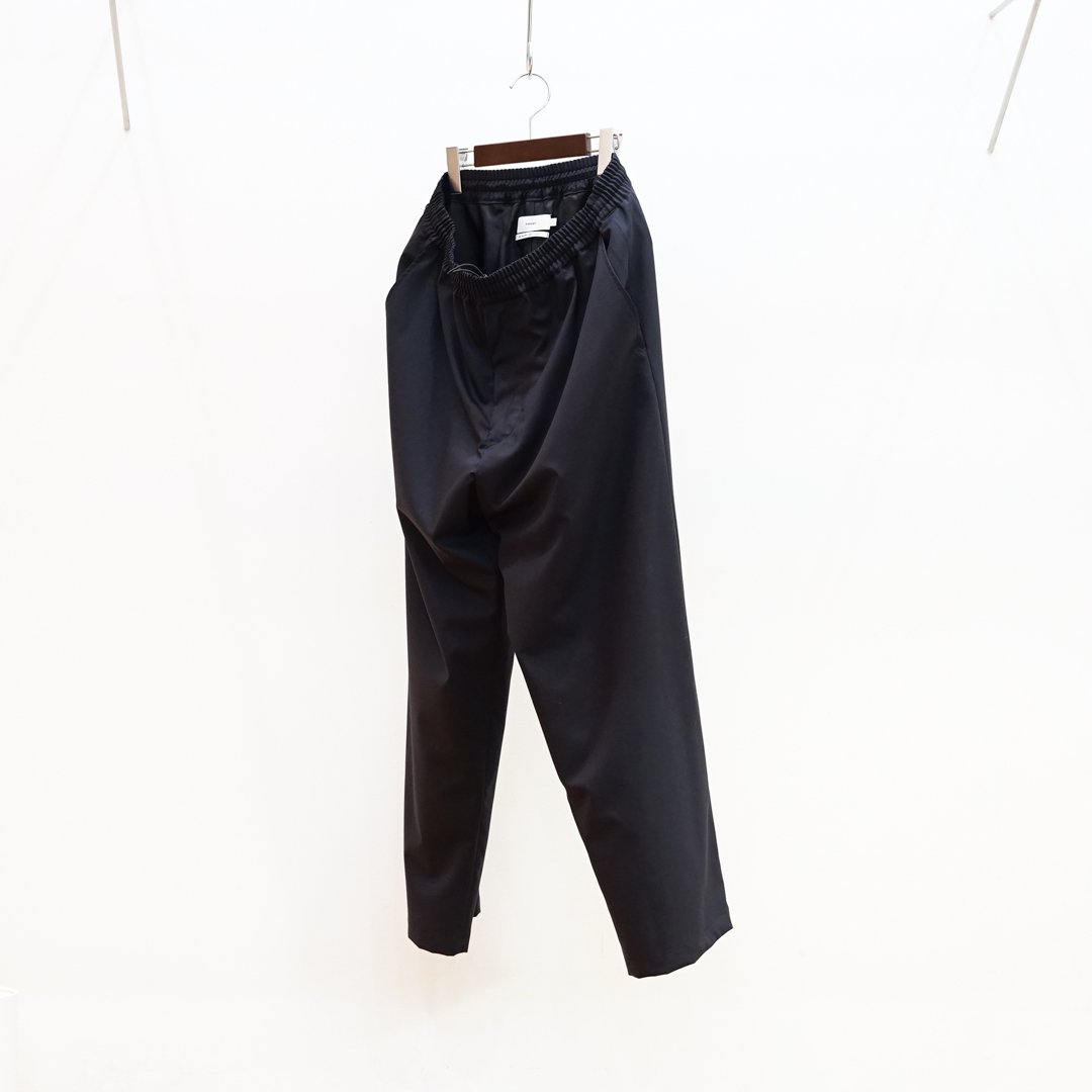 Graphpaper Fine Wool Tropical Easy Wide Pants(GM241-40042)/Black