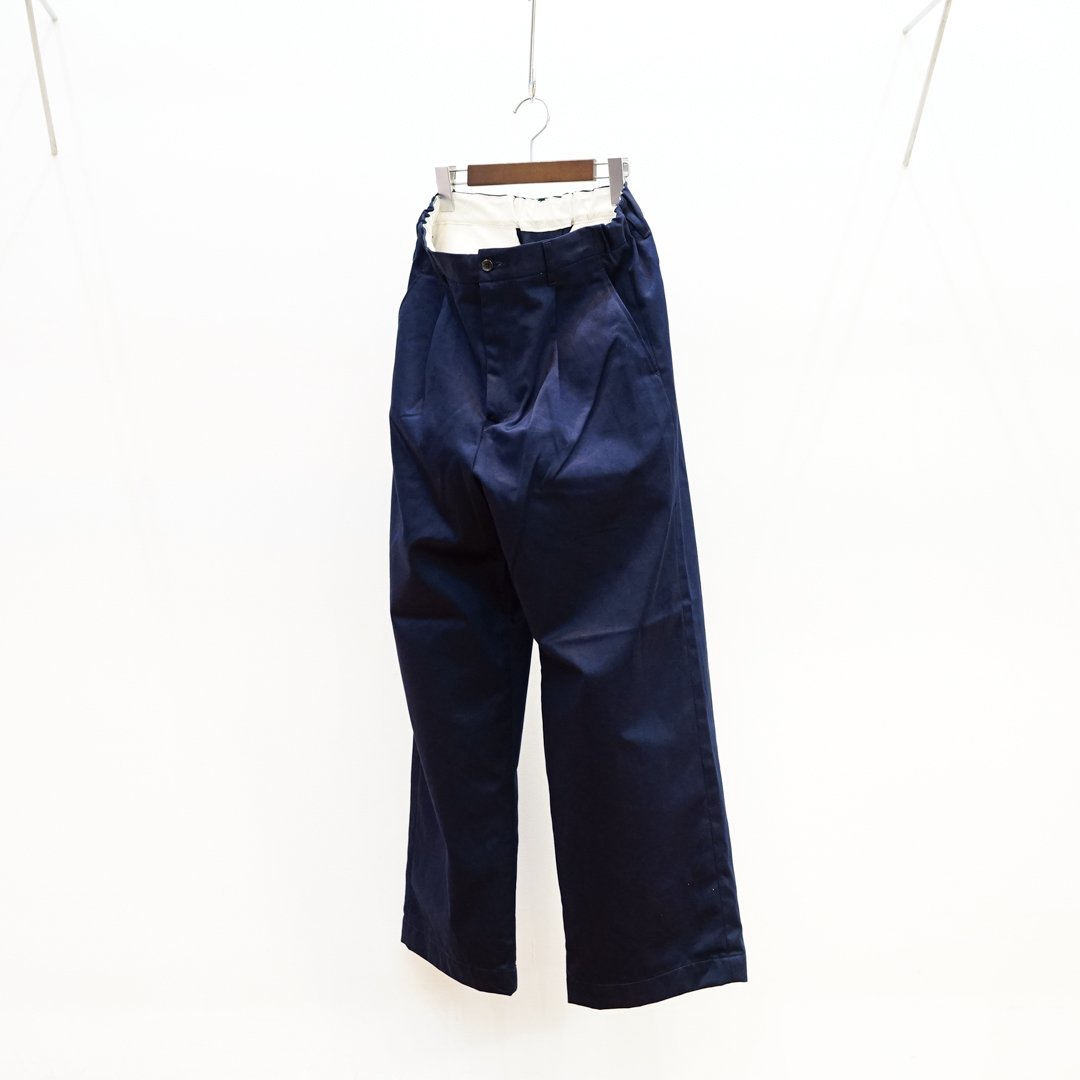 Graphpaper Westpoint Chino Wide Straight Trousers(GM233-40069B)/Navy