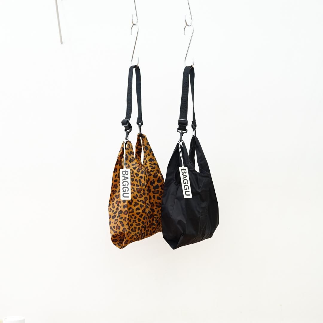 BAGGUE (Х) Baby BAGGUAttachable Strap/Leopard/Black