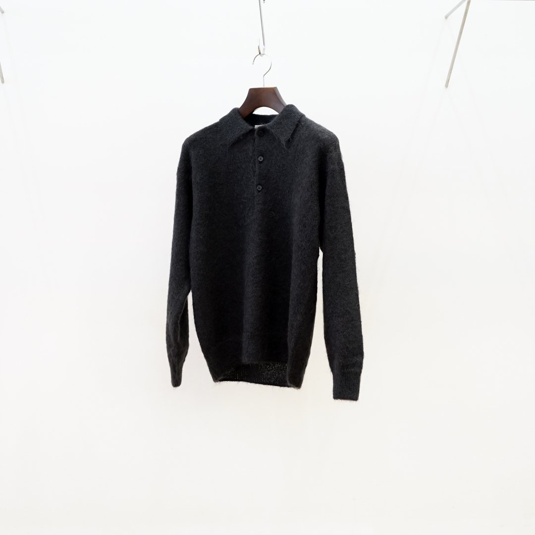 AURALEE(オーラリー)Brushed Super Kid Mohair Knit POLO(A23AP03KM ...