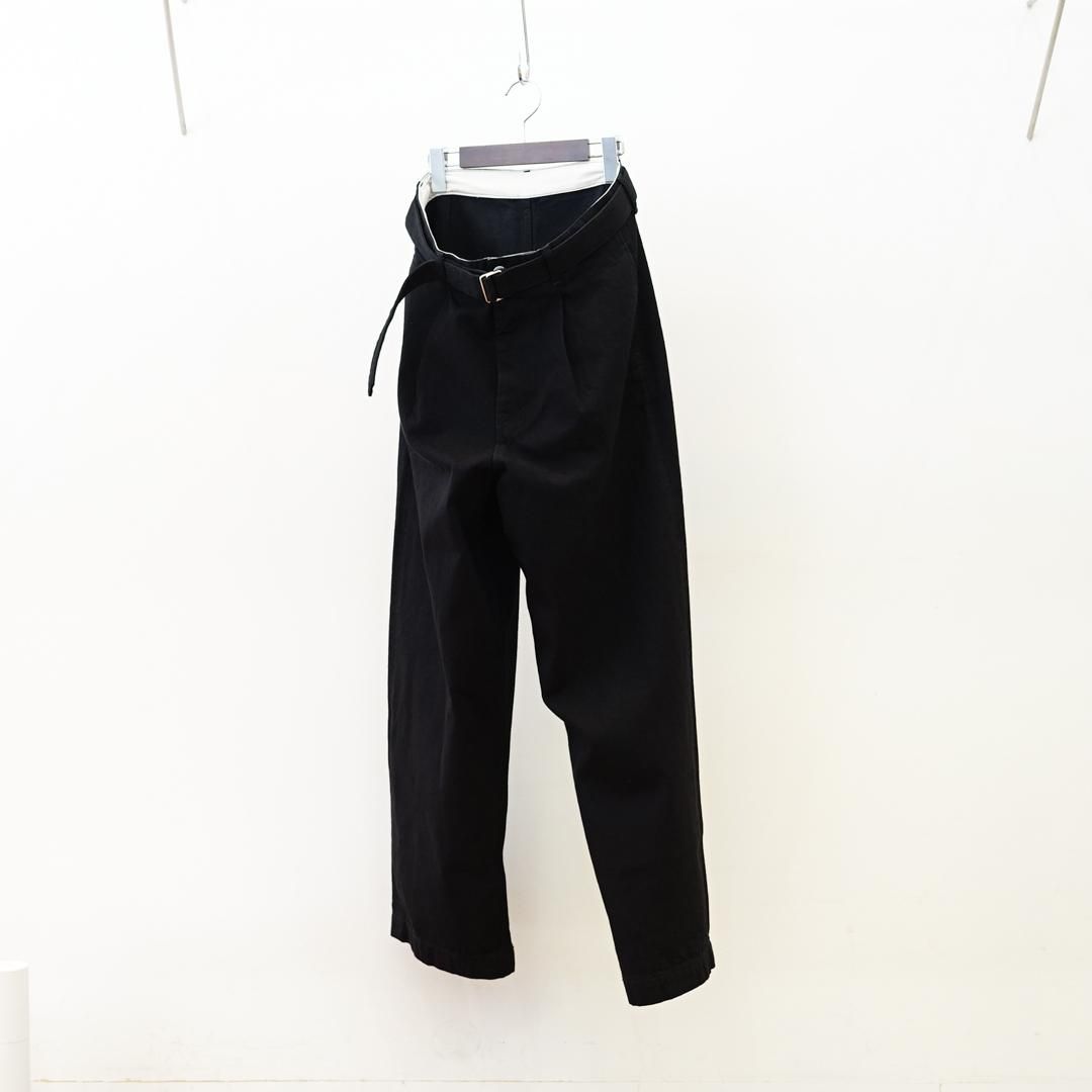 Graphpaper (եڡѡ) Selvage Denim Belted Pants (GU253-40064RB)/Black Washed