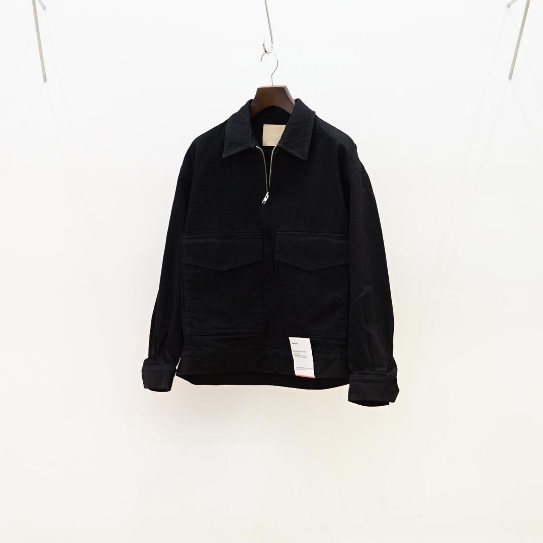 Graphpaper (եڡѡ) Selvage Denim Zip Jacket (GM253-20056RB)/Black Washed